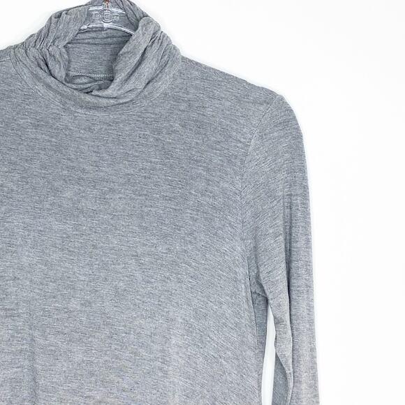 Soft Surroundings Womens Heather Gray Timely Turtleneck Tunic Top Size Small - Picture 3 of 9